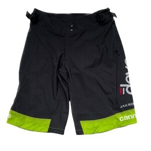 Jakroo Shorts Sz XS Mountain Biking Adjustable Waist Side Zippered Pockets Black